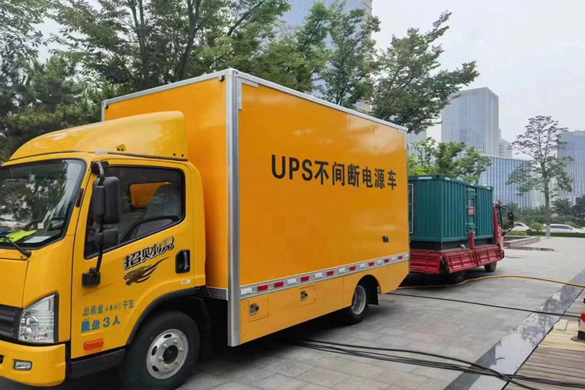 望牛墩镇发电机租赁施工现场